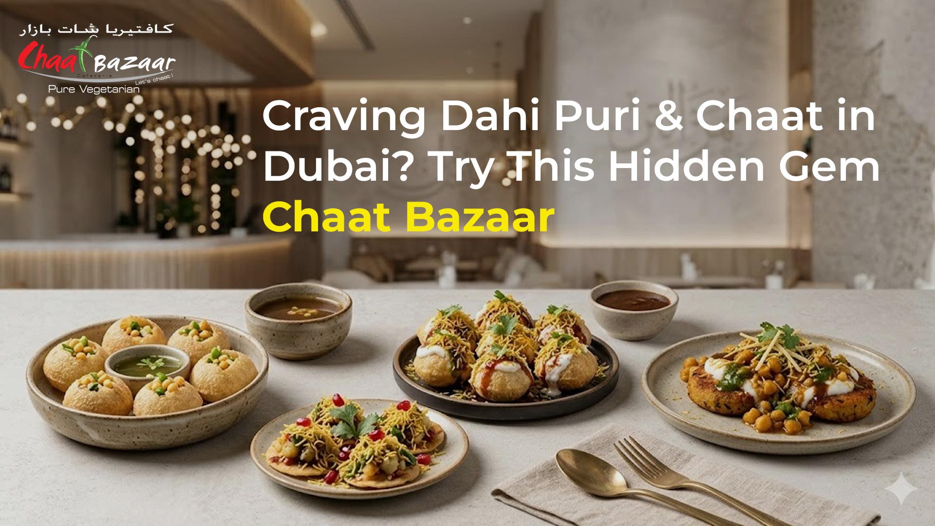 Craving Dahi Puri & Chaat in Dubai? Try This Hidden Gem: Chaat Bazaar