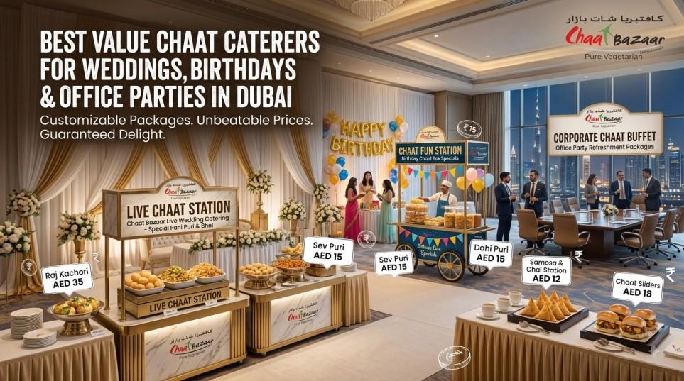 Best Value Chaat Caterers for Weddings, Birthdays & Office Parties in Dubai